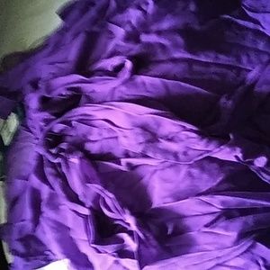 Ralph lauren  purple 100% silk  sleeveless blouse with coordinating shellSize14